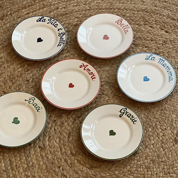 Set of 6 Plates La Famiglia – 20cm