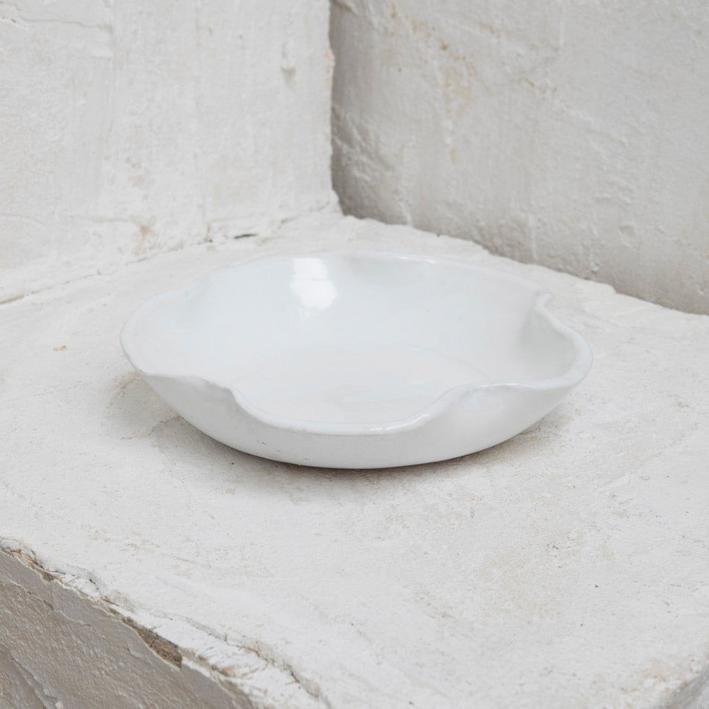 White Tangier Serving Bowl Large