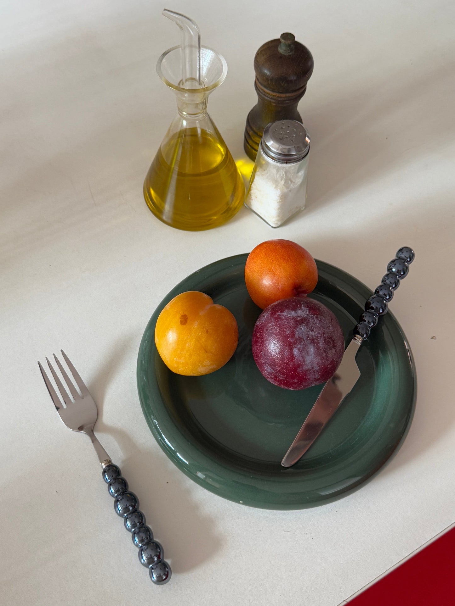 Tostadita Plate Small - Dark Green