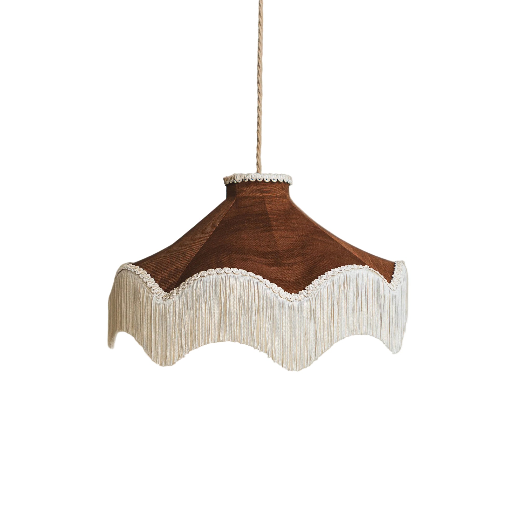 The Daisy Moiré Lampshade – Cognac