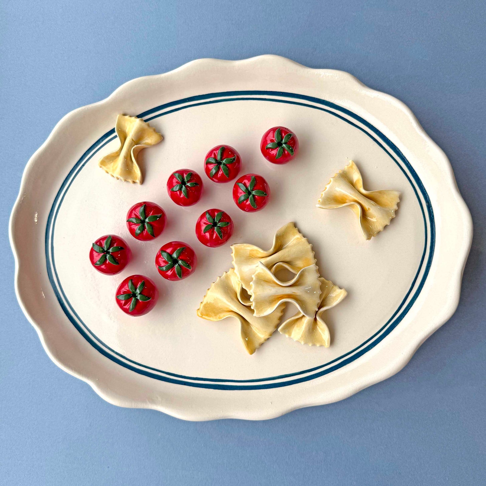 Cherry Tomato & Farfalle Decorative Platter