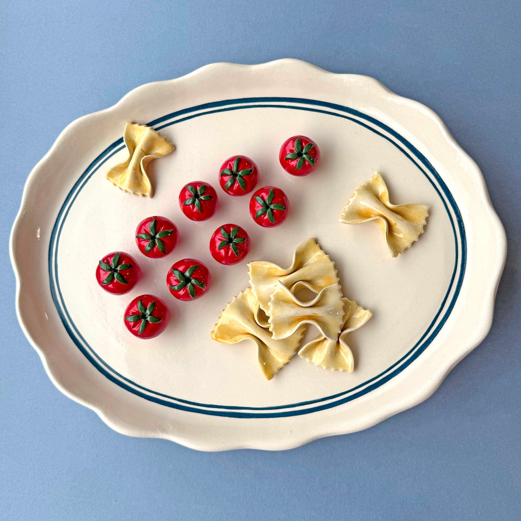 Cherry Tomato & Farfalle Decorative Platter