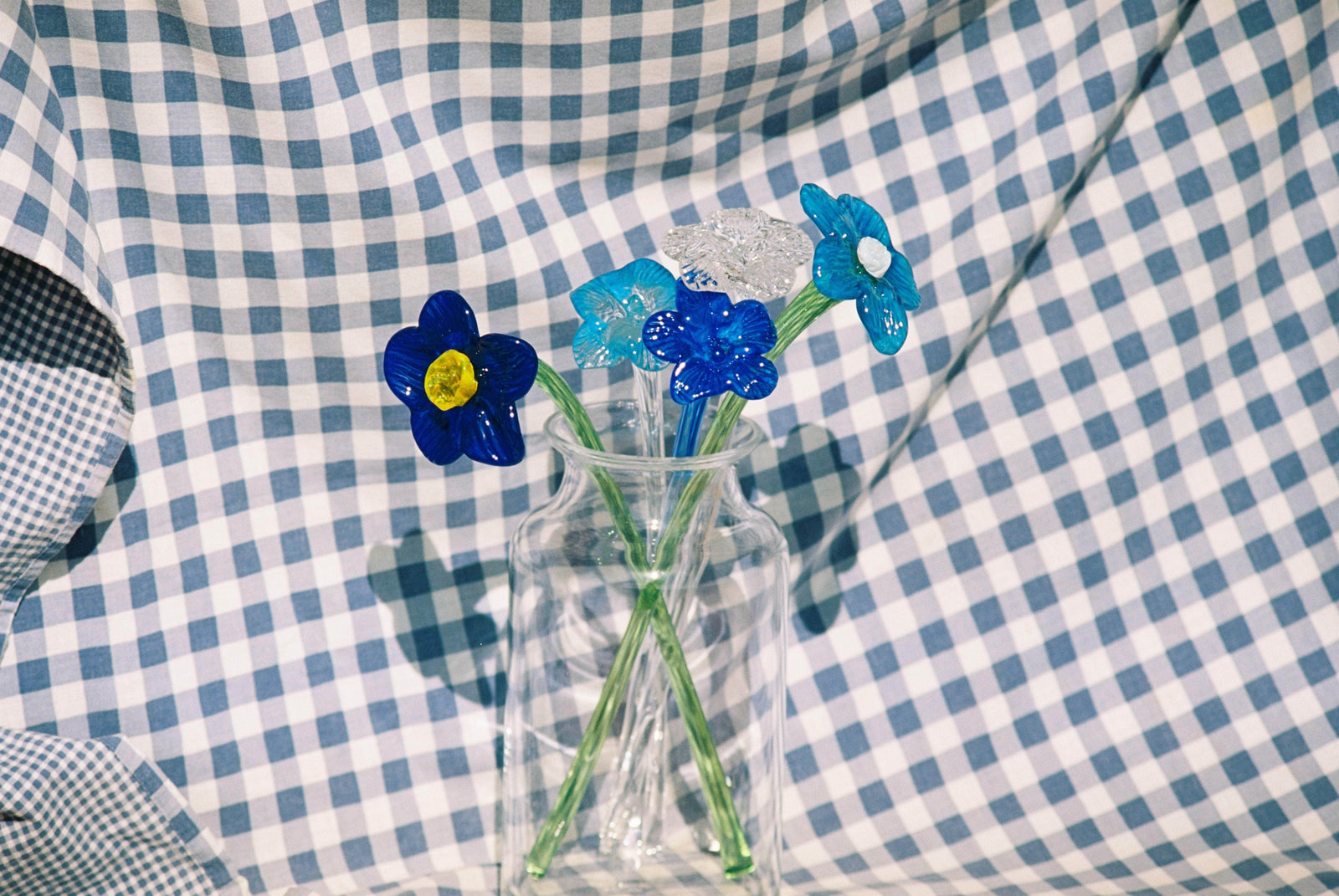 Mouth-blown Crystal Flower Bouquet