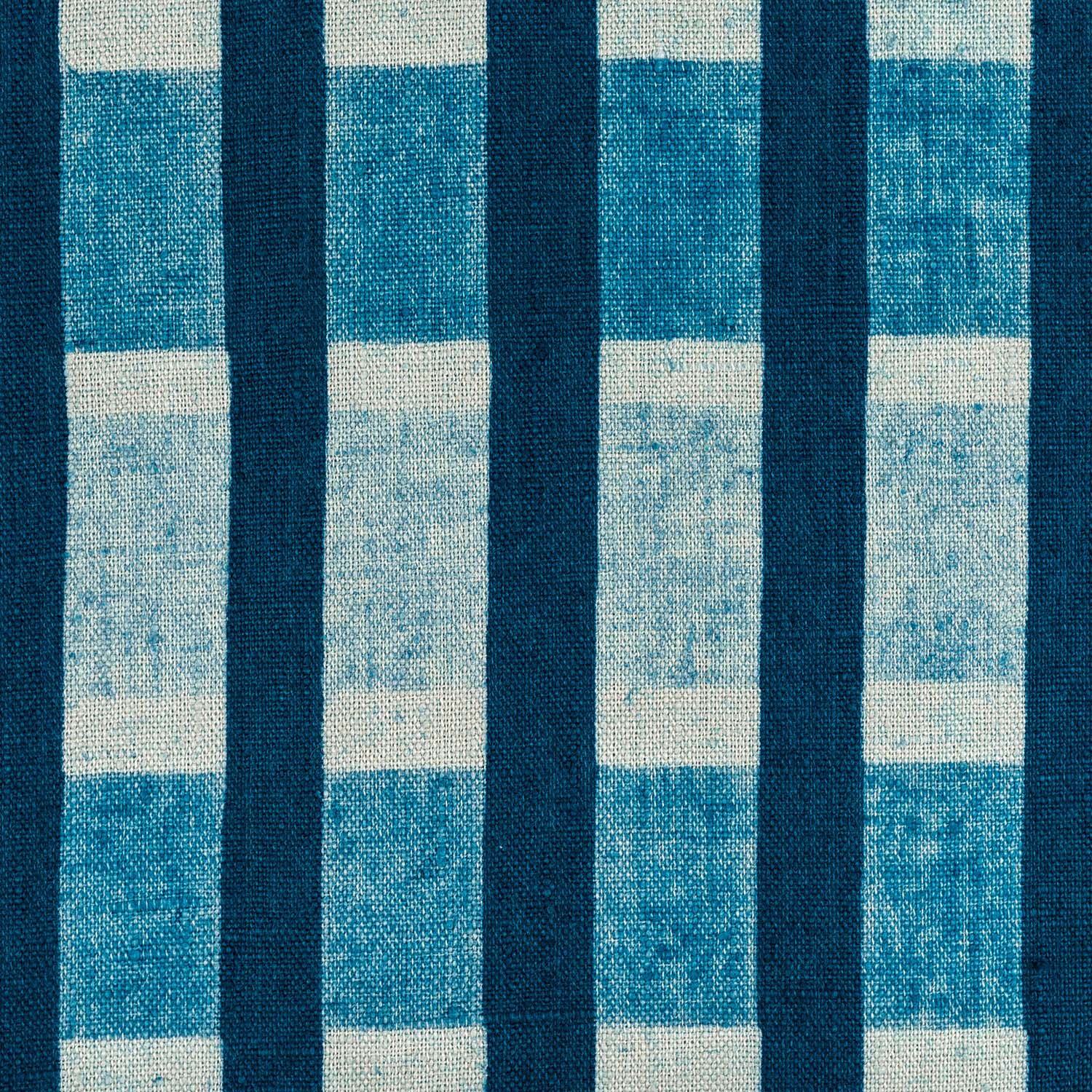 Lino Stripe Fabric (Indigo)