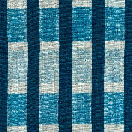 Lino Stripe Fabric (Indigo)