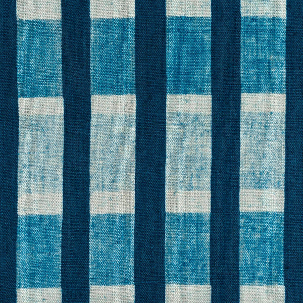 Lino Stripe Fabric (Indigo)