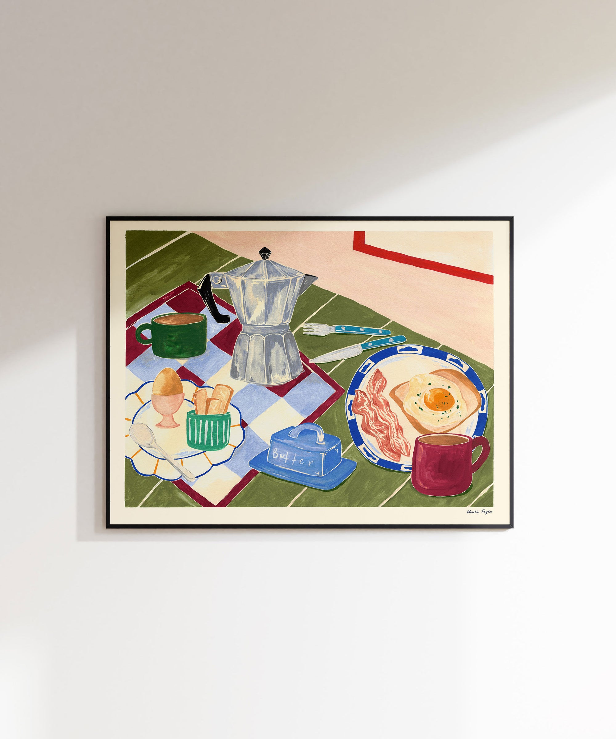 'Coffee and Eggs' Print