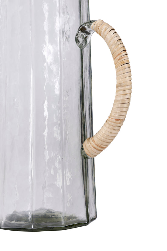 Hammered Water Pitcher, Natural -6.25 x 9.5 Inches