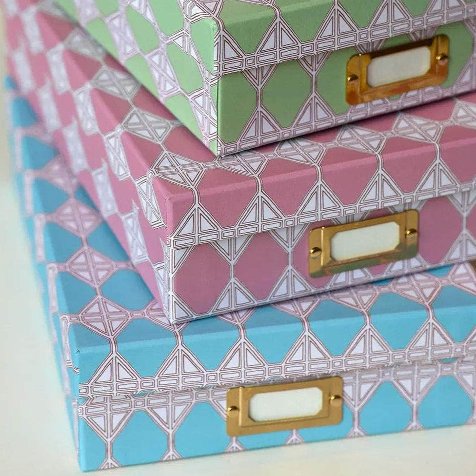 Romarong The Pink Deeps Lidded Portfolio Box