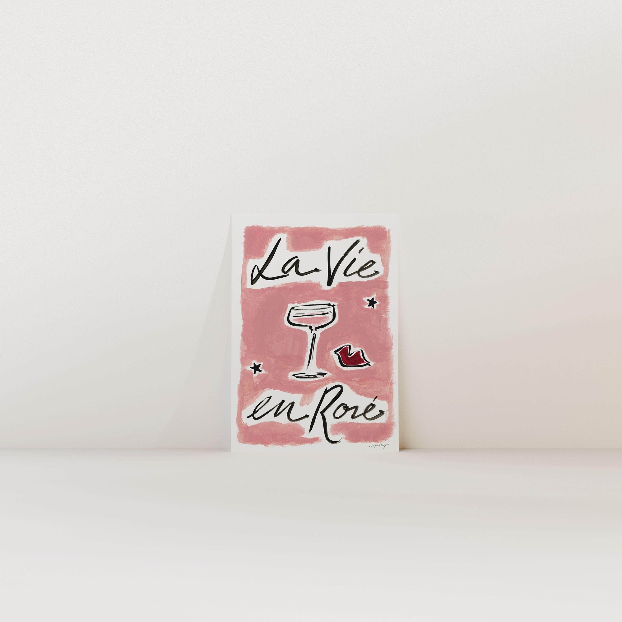 La Vie En Rosé Print