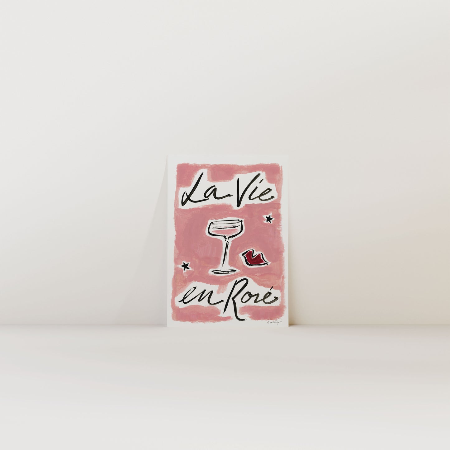 La Vie En Rosé Print
