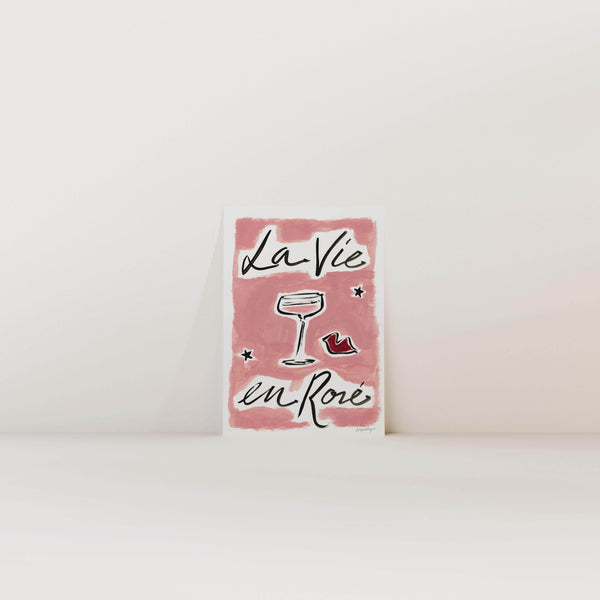 La Vie En Rosé Print