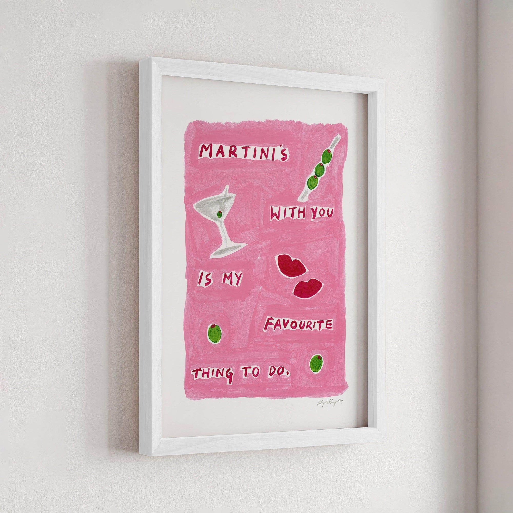 Martinis With You Print