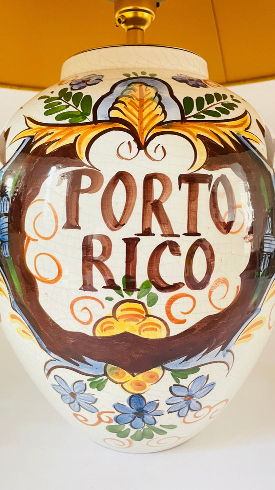 Antique Delft Porto Rico Lamp