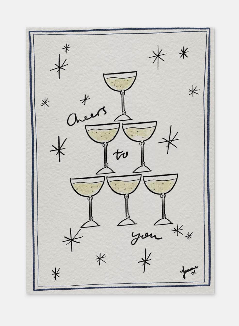 Cheers To You Greeting Card