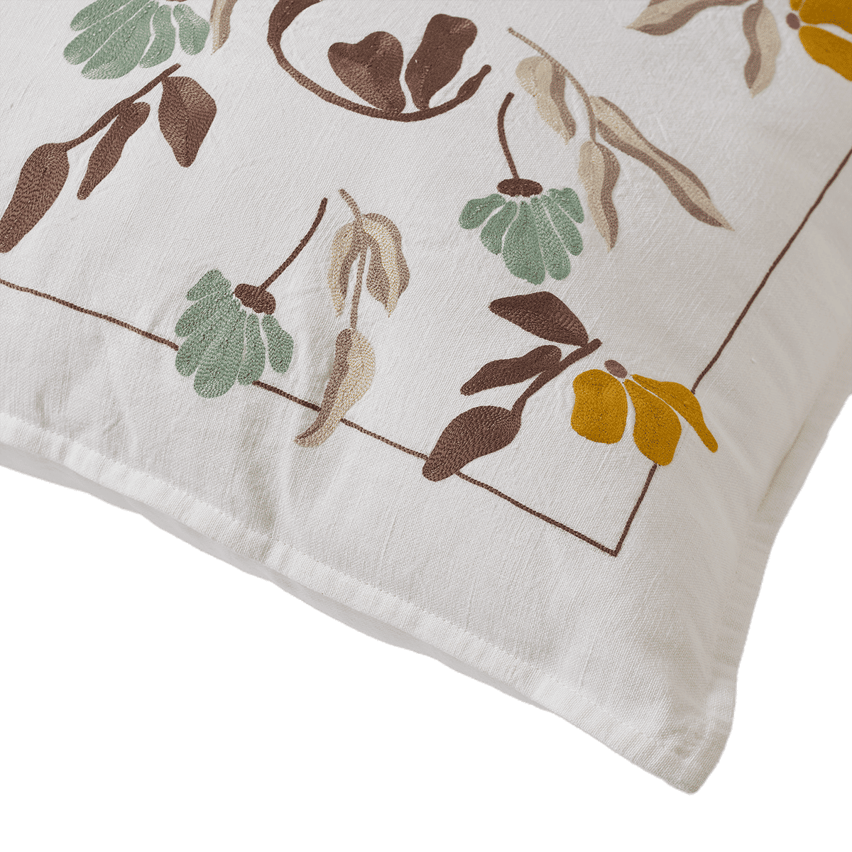 Bouquet Cushion Cover - Yellow