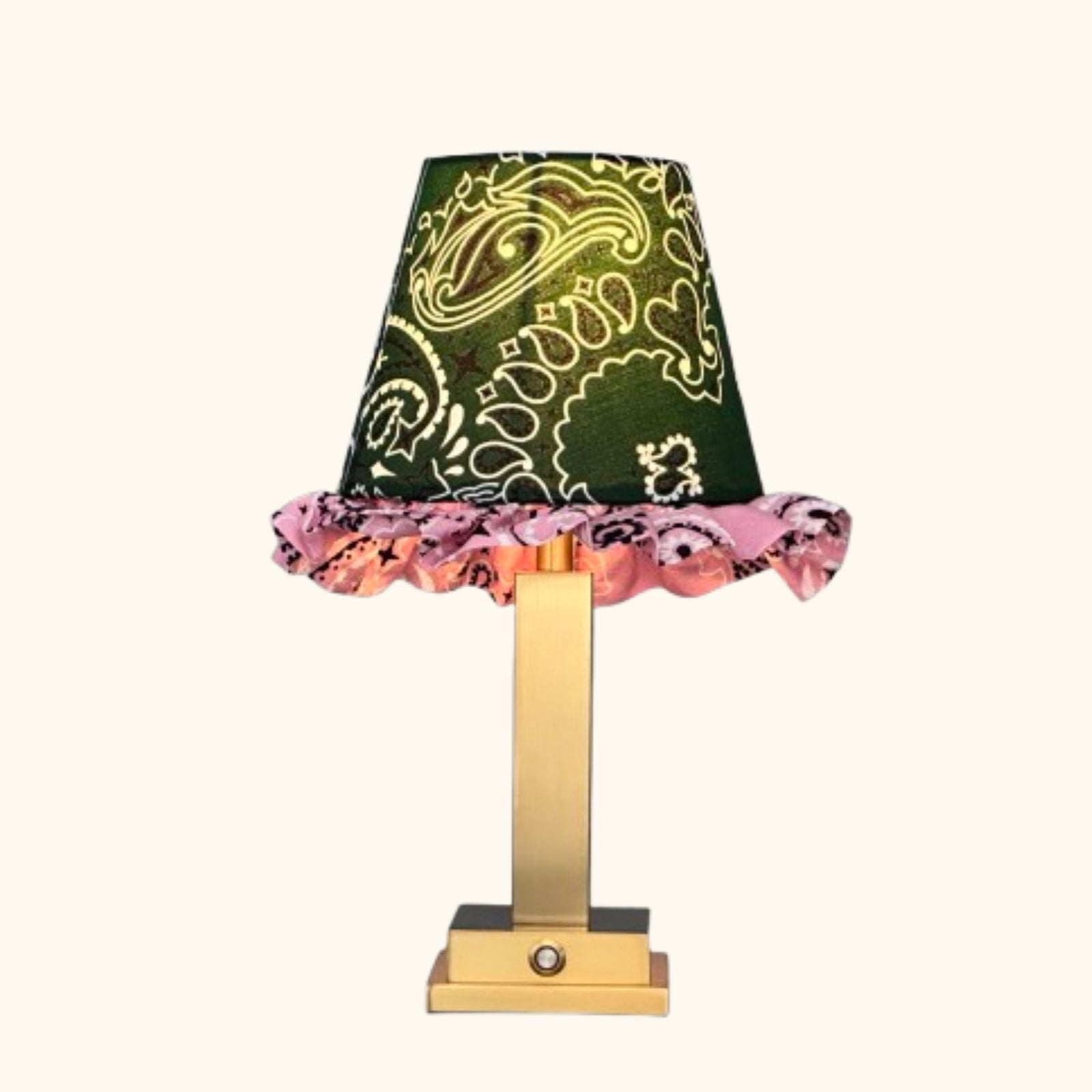 Philia Lamp Green Paisley