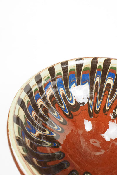 Vintage Drip Glaze Dish