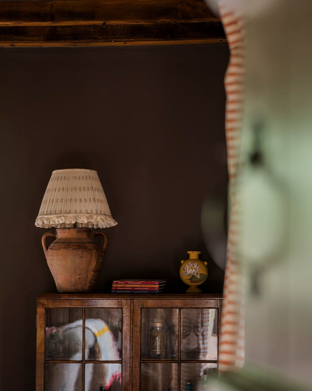 The Embroidered Cotton in Chestnut