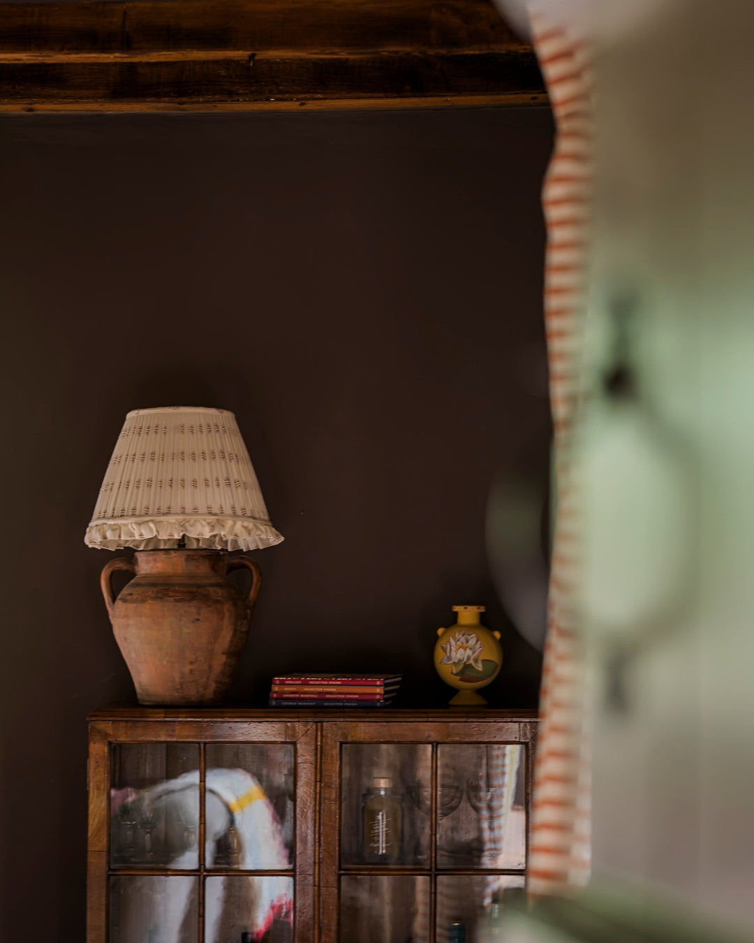 The Embroidered Cotton in Chestnut