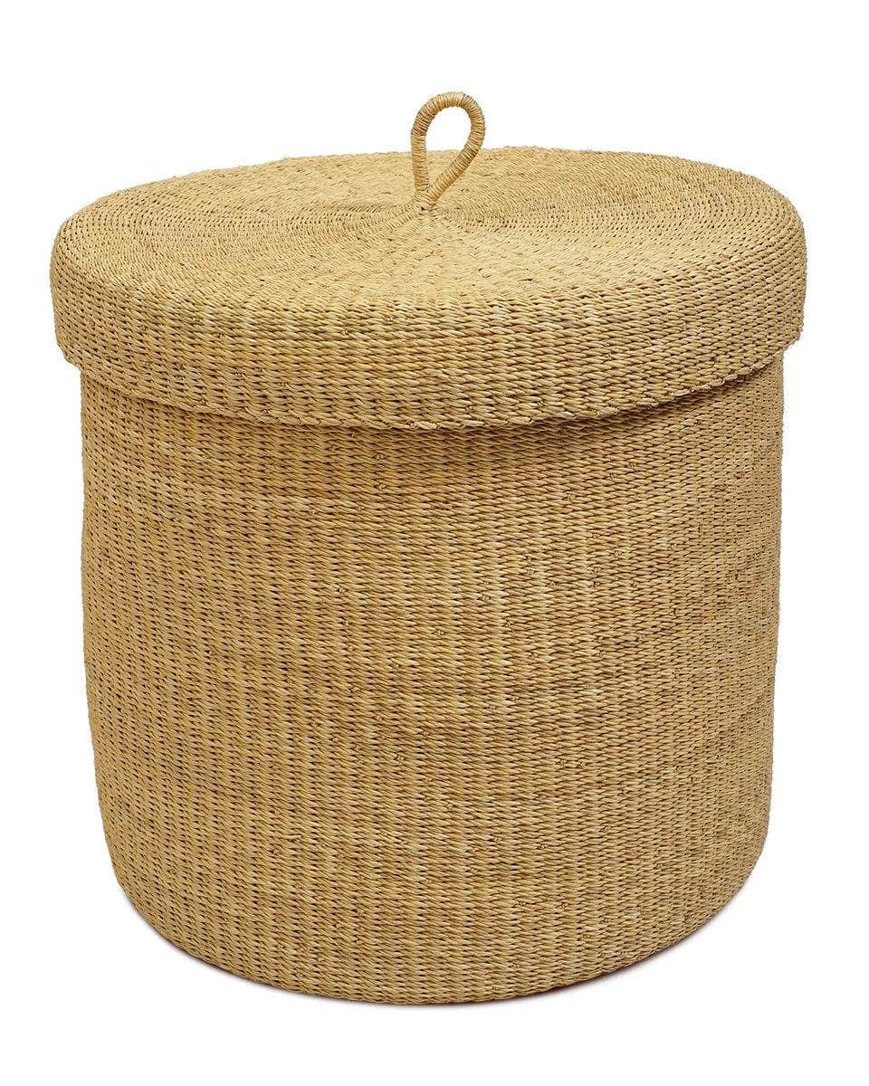 FALU: Plain Lidded Laundry Basket