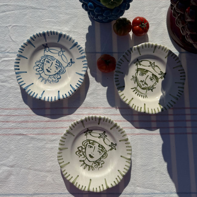 Re Di Sicilia Femme Étoile de mer Plate - 20cm