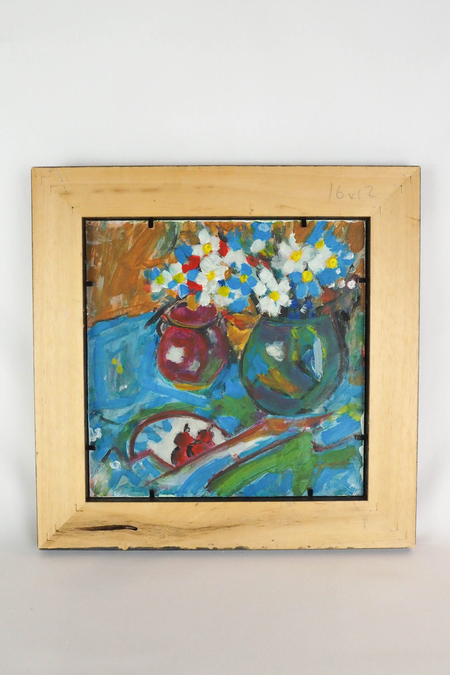 Oil on Board Framed Fish Painting