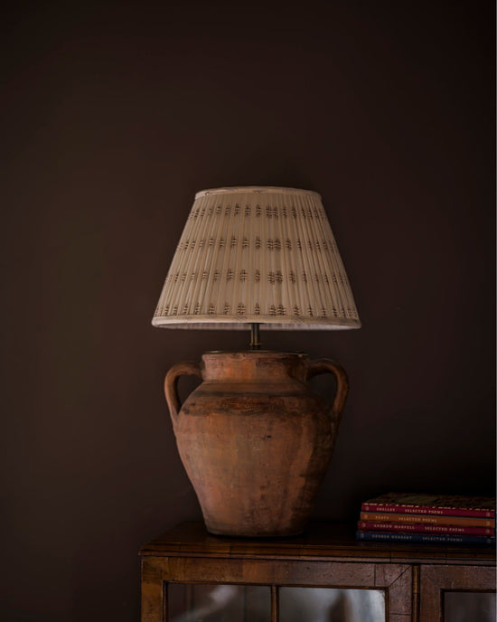 The Classic Embroidered Cotton in Chestnut