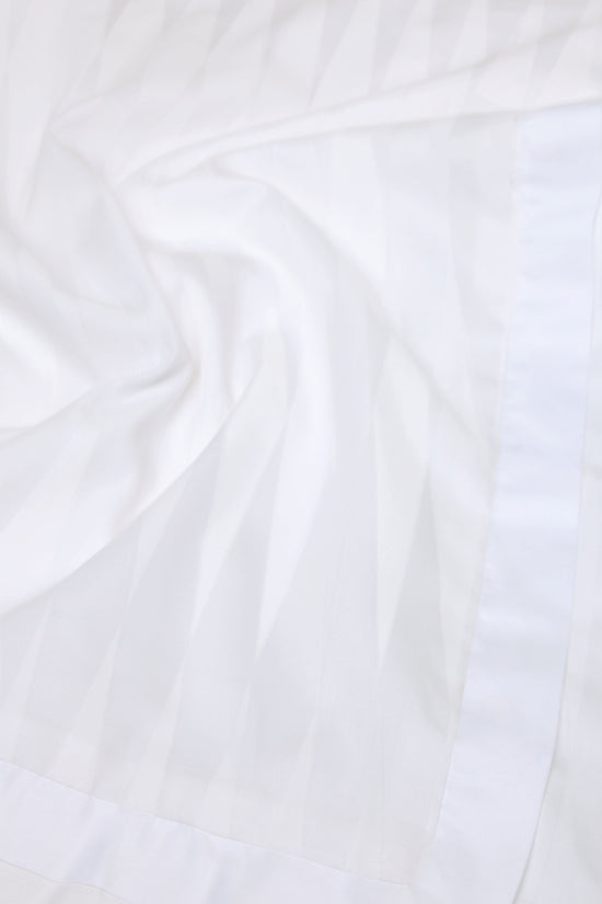 Jacquard Organic Cotton Pillowcases - Pure White