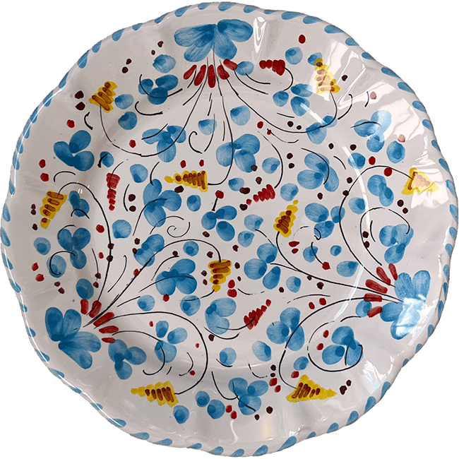 Deruta Plate 25 cm Turquoise