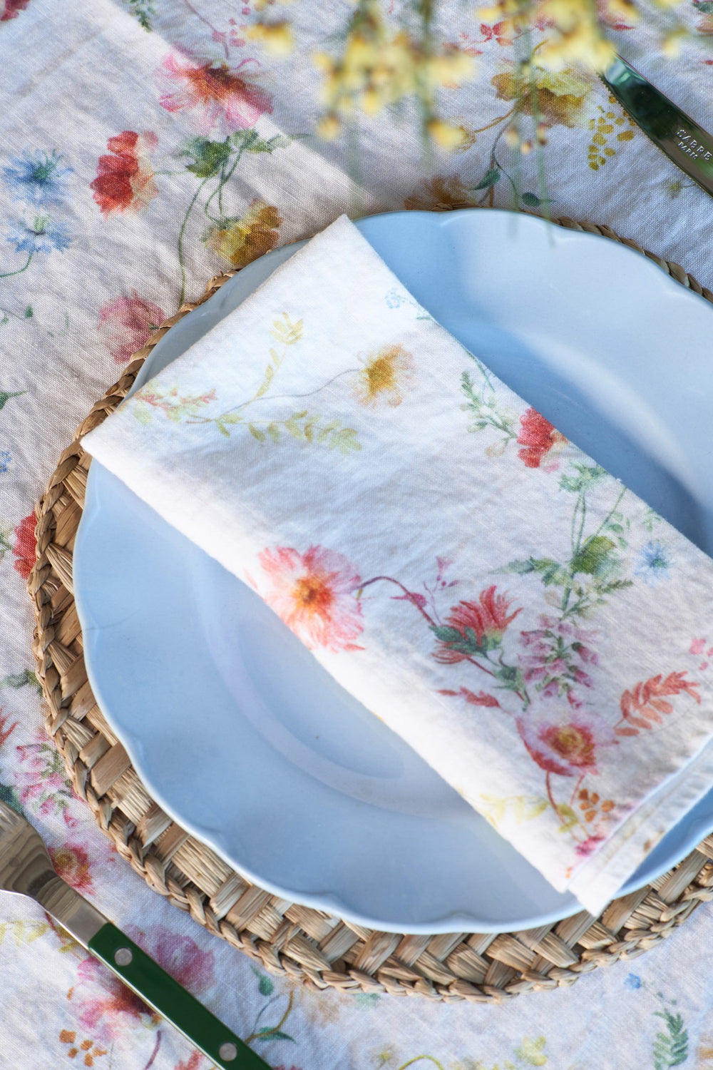 Pastel Meadows Linen Napkin