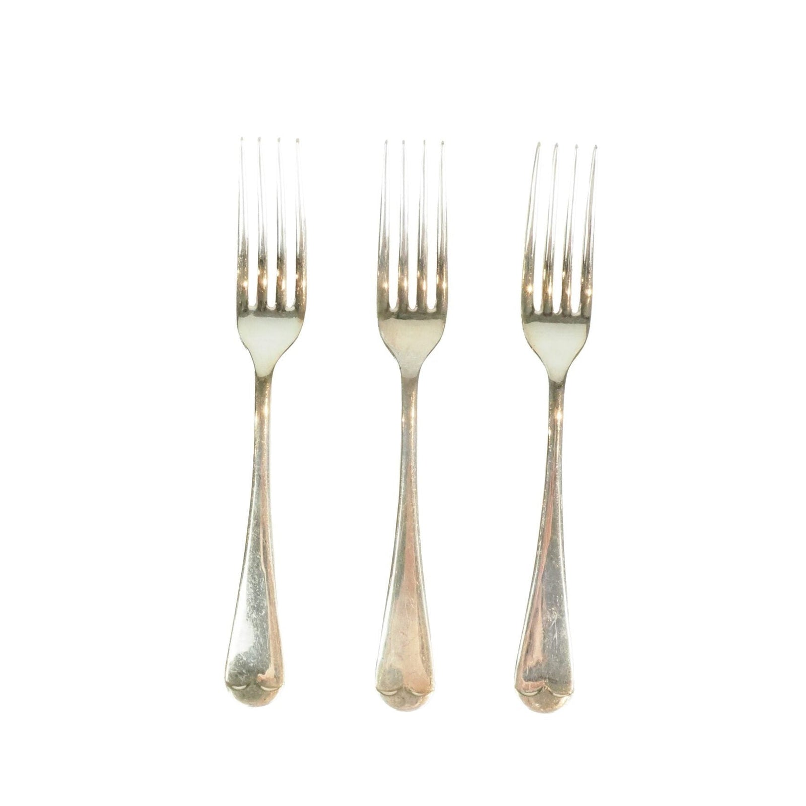 3 Antique Silver Plate Forks
