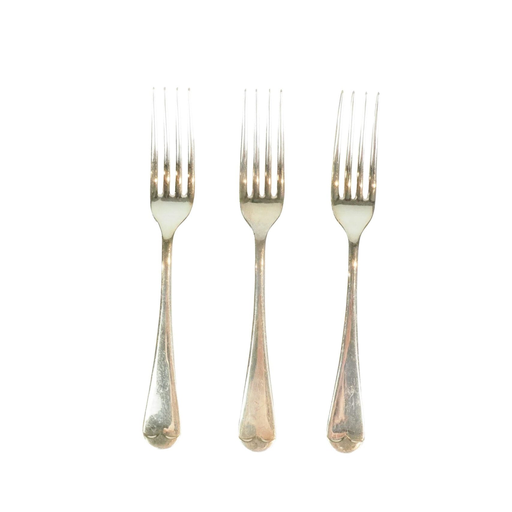 3 Antique Silver Plate Forks