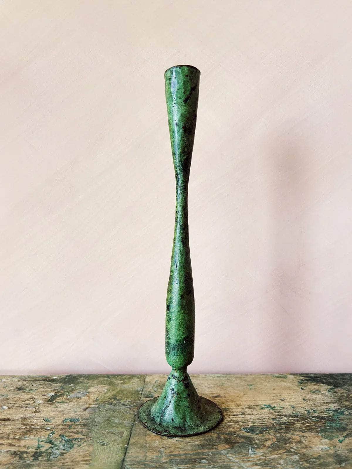 Verdigris Candle Holder - Shelley
