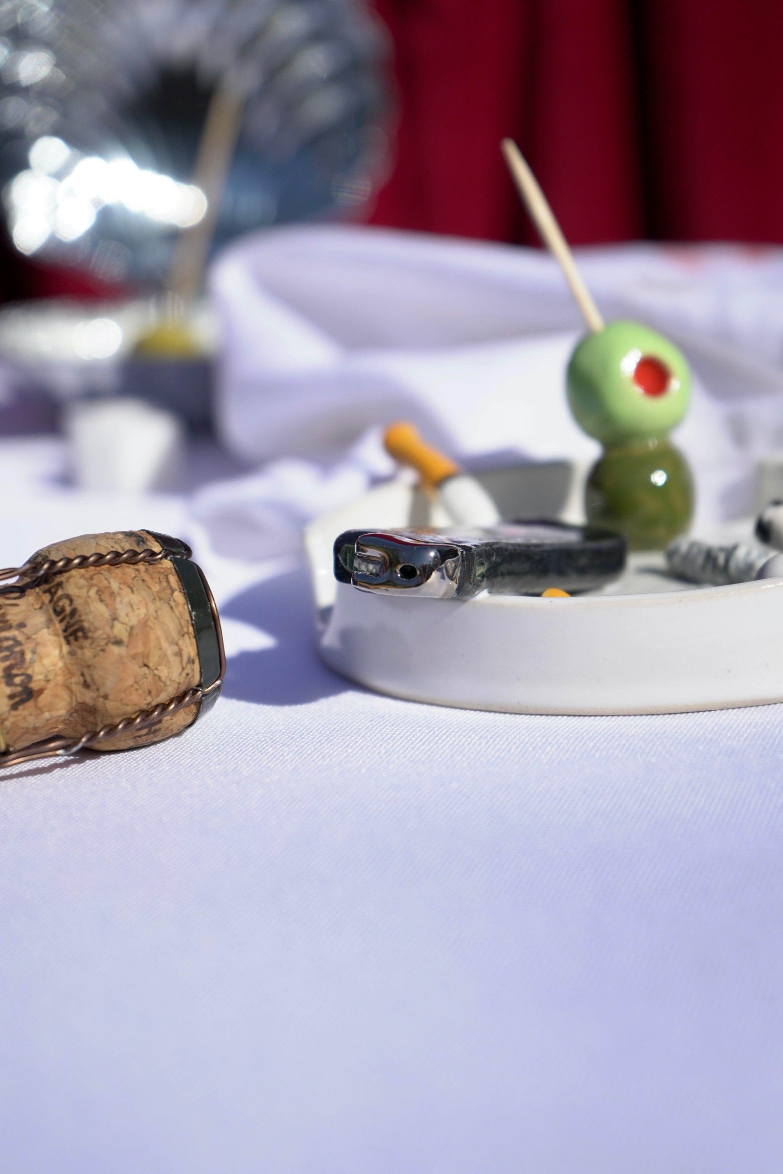 Olive Lighter Ashtray