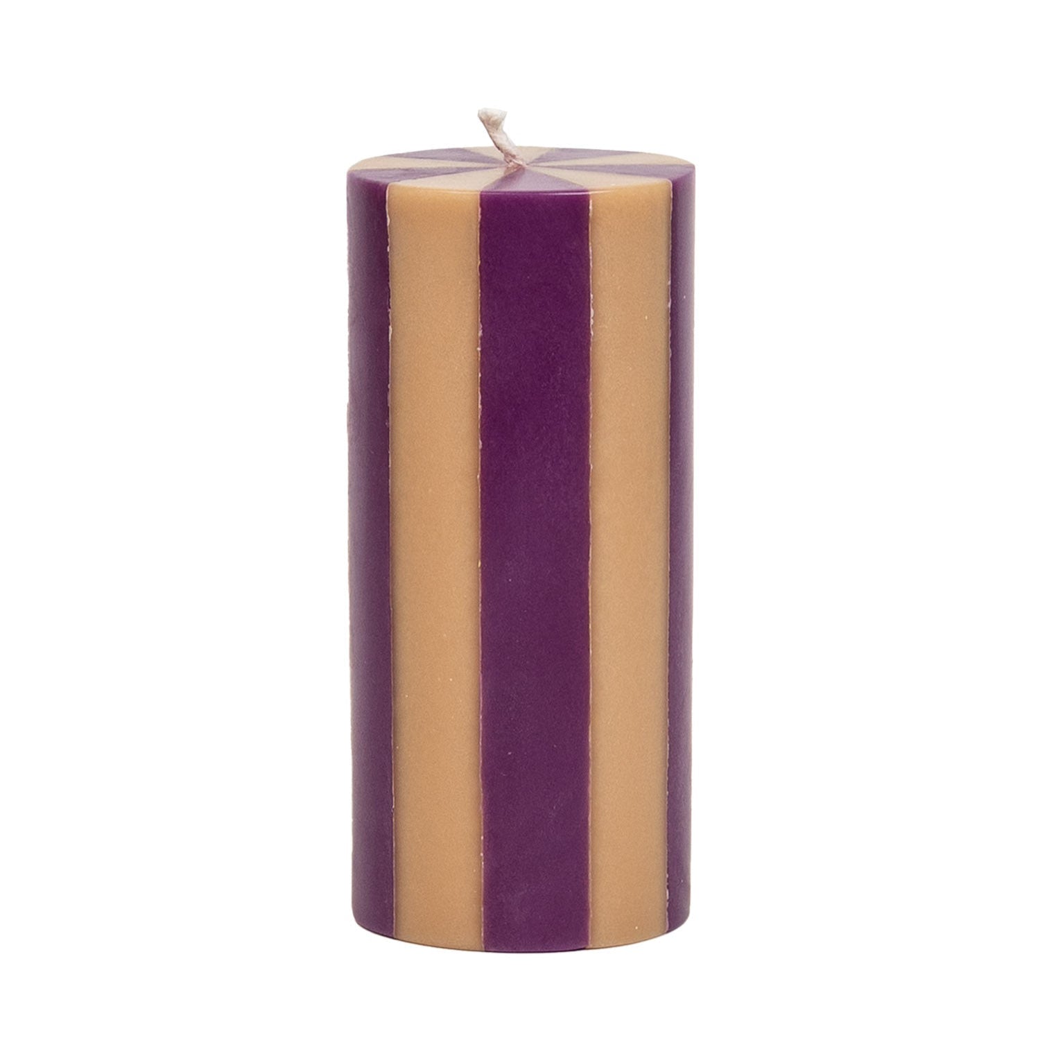Medium Pillar Candle - Plum / Cheddar