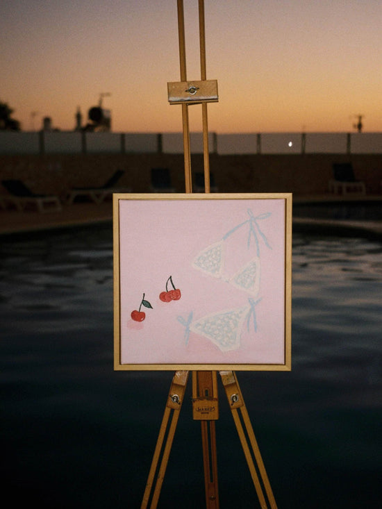 Diving in the Pool Painting