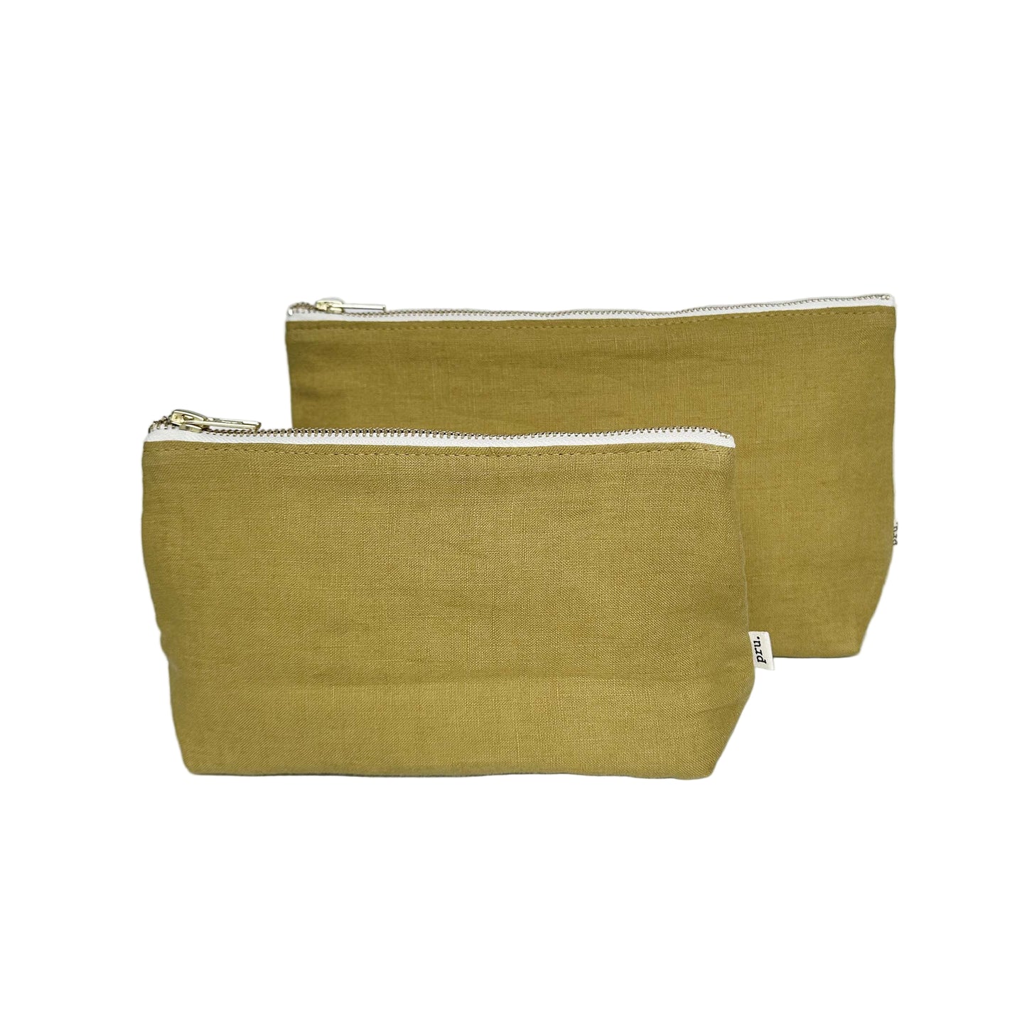 The Linen Pouch Bag - Ochre Yellow