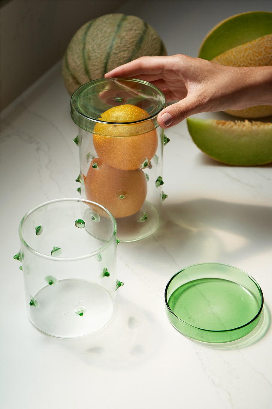 Agave Glass Container Small