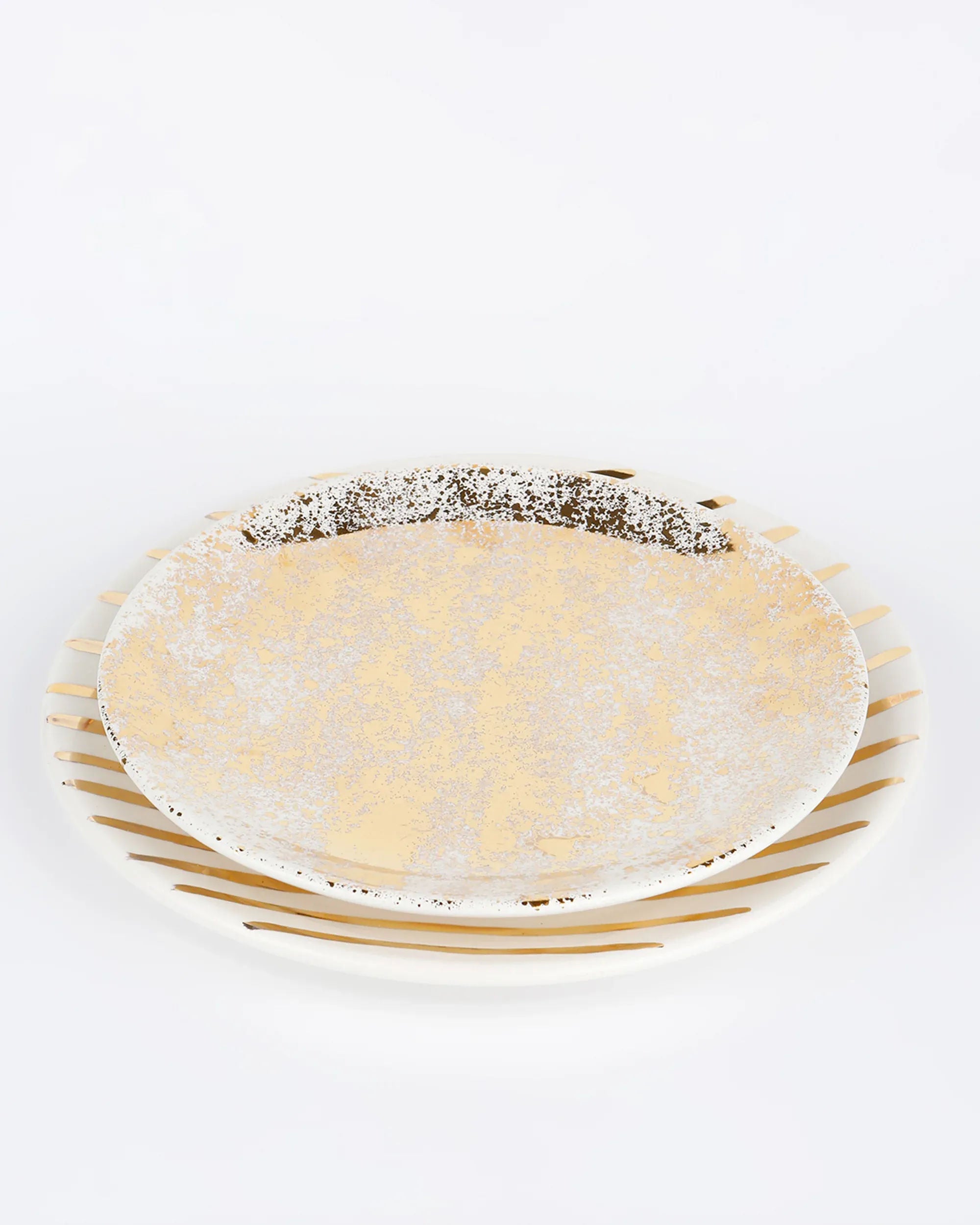 Gold Stripes Plate
