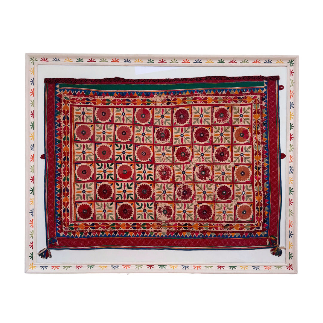 Framed Vintage Kutch Toran