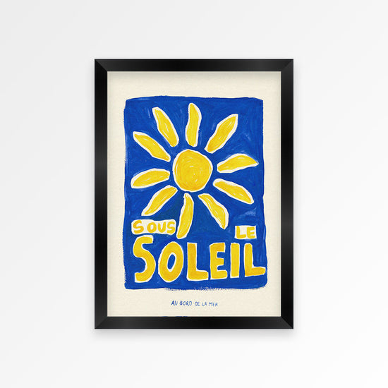 Sous Le Soleil Hand Painted Print