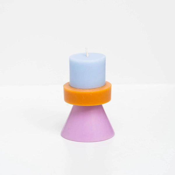 Stack Candle Mini - Sky / Caramel / Violet