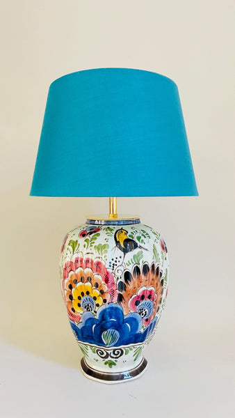 Antique Delft Lamp