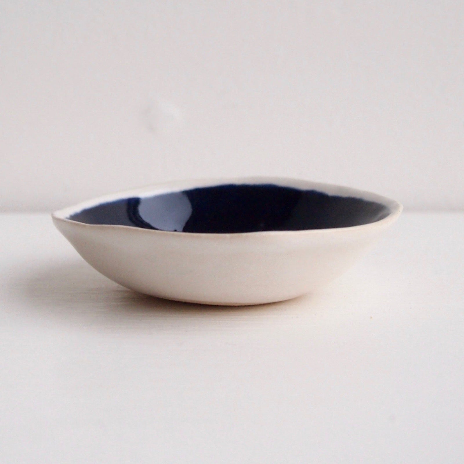 Handmade Royal Blue Ceramic Soap Dish