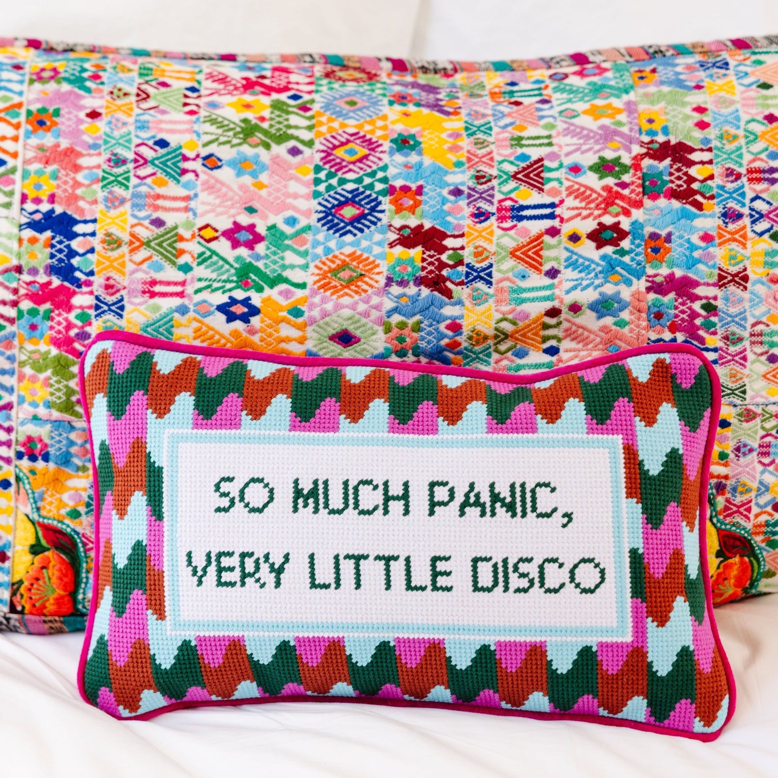 Panic at the Disco Needlepoint Pillow