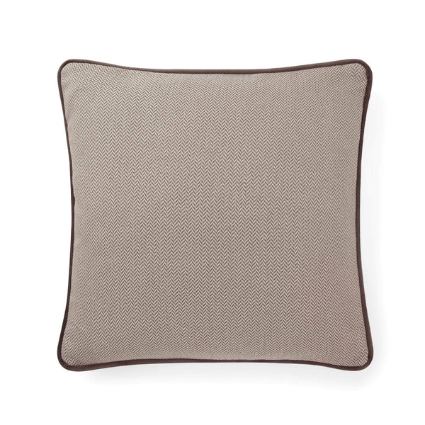 Pillow Cover - The Herringbone Minimalist Pillow Cover - Light Beige & Toffee Mix