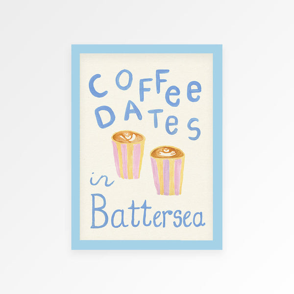 Coffee Dates Hand Painted Print - Personalise Me