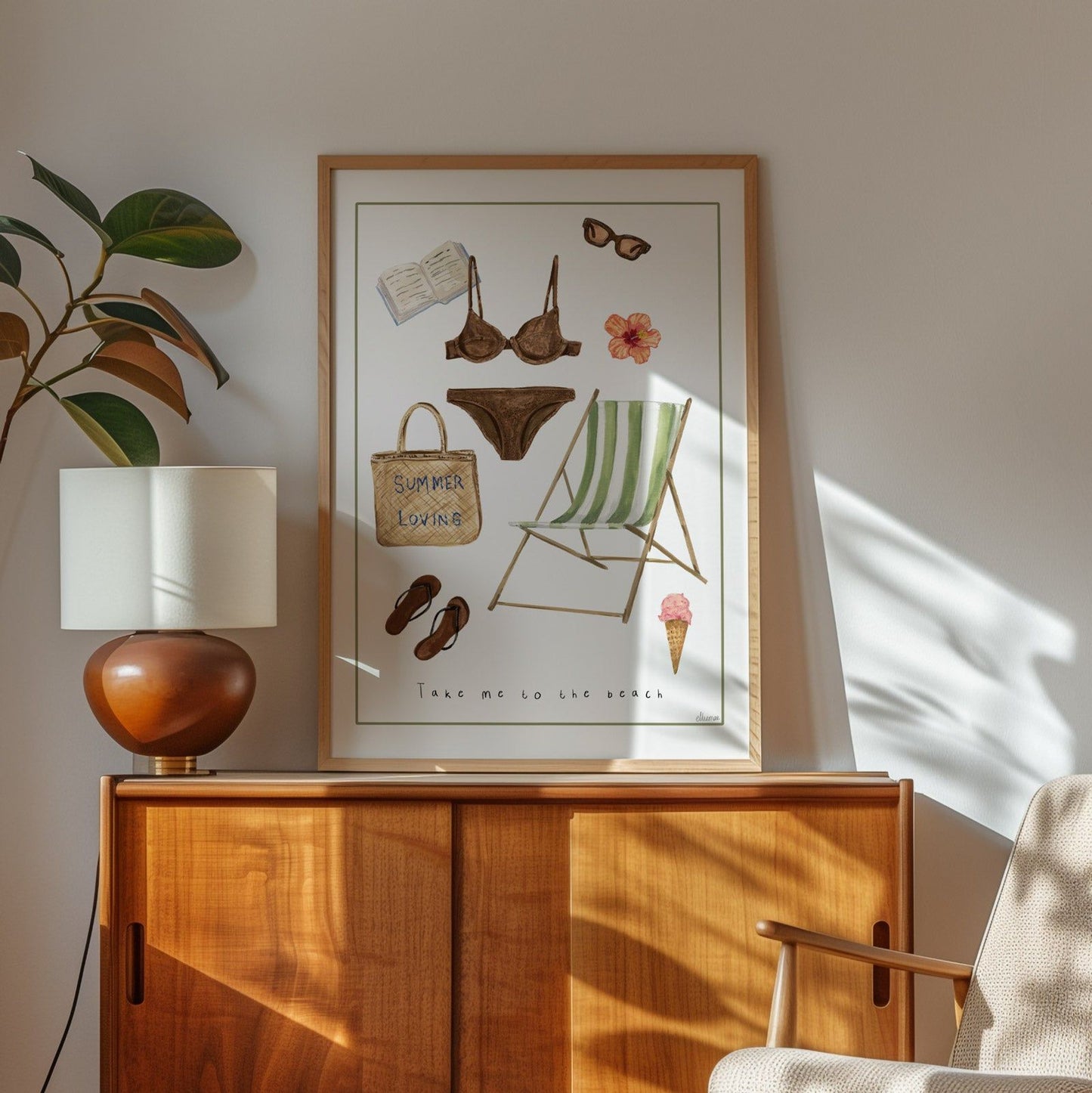 Take me to the beach Art Print