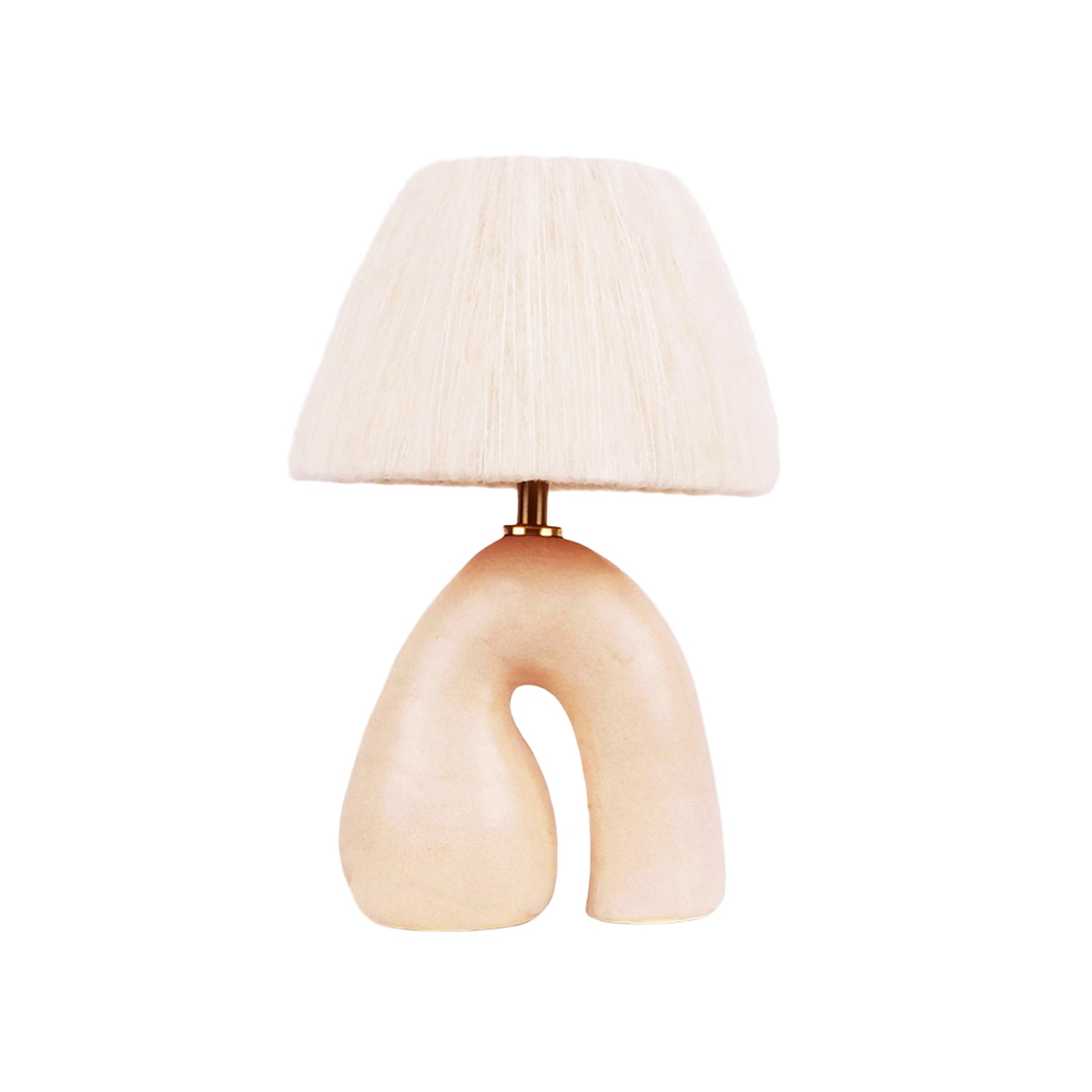 'Opposée' Table Lamp - Satin Cream